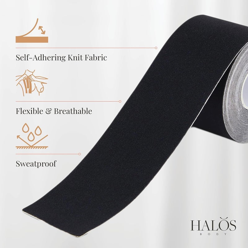 Halos Body Boob Tape – Breast Lift Tape for Women – Creates Lift, Support & Cleavage – Works Seamlessly with Nipple Covers - Image 3